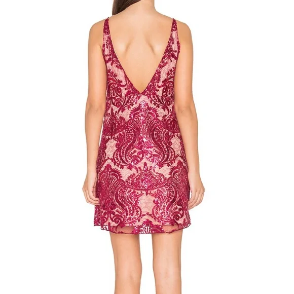 Free People Night Shimmers Mini Dress (8) NWT - Picture 2 of 9